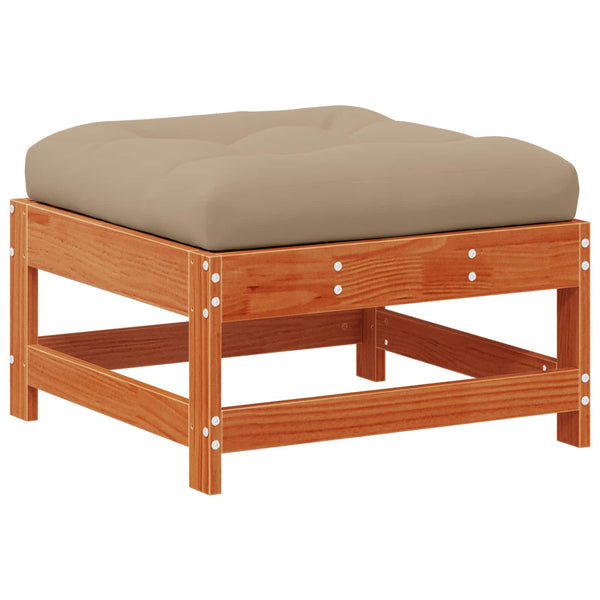 Modulares Gartensofa Wachsbraun 190cm