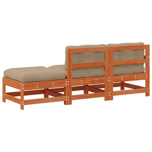 Modulares Gartensofa Wachsbraun 190cm