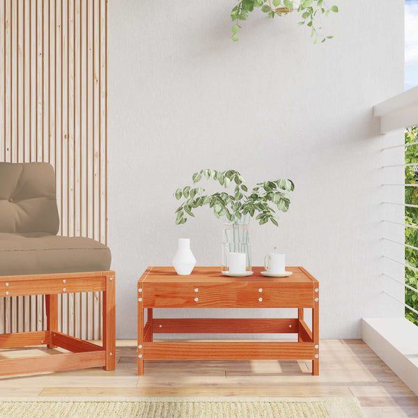 Garten Fußstütze Kiefer Massivholz Braun