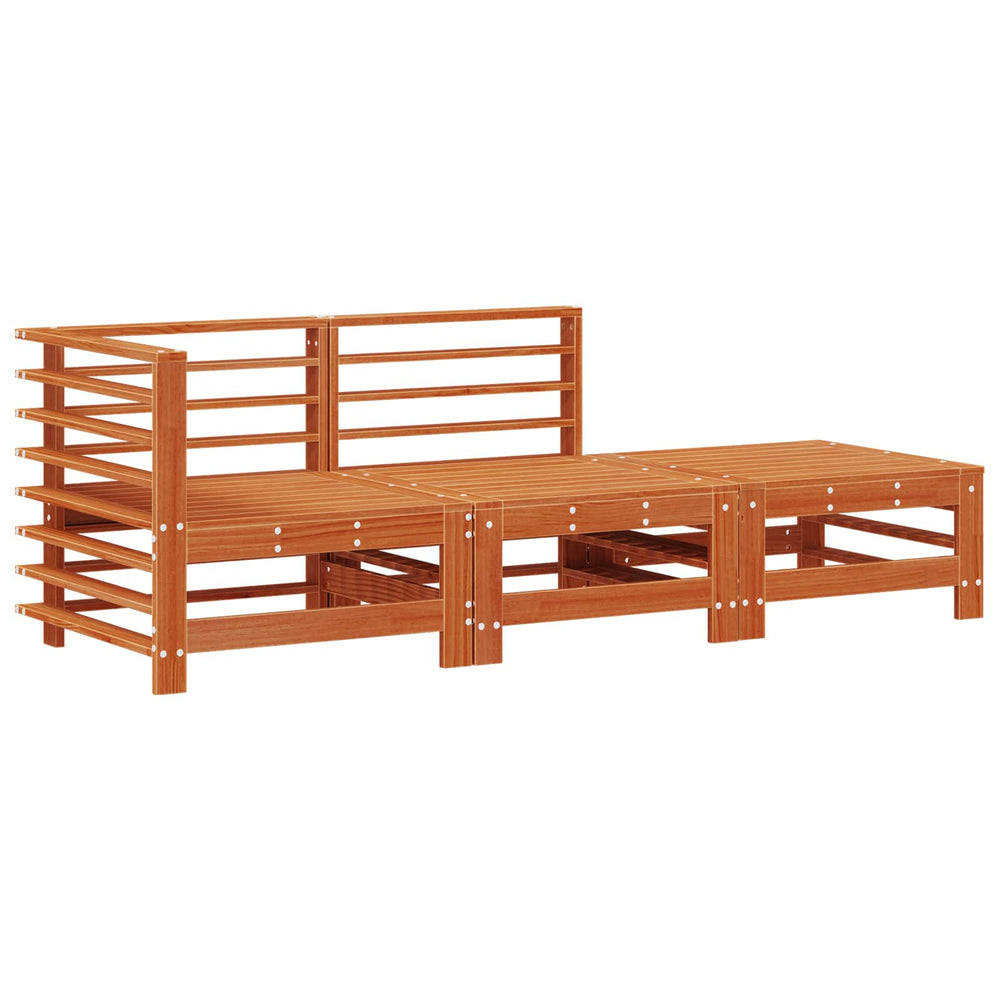 Sectional Sofa, 3 Einheiten, Wachsbraun