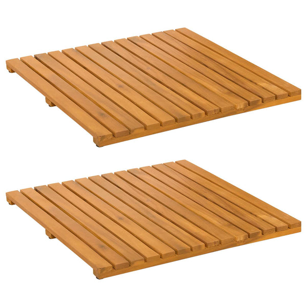 Holz Badematte Braun 50x50 cm