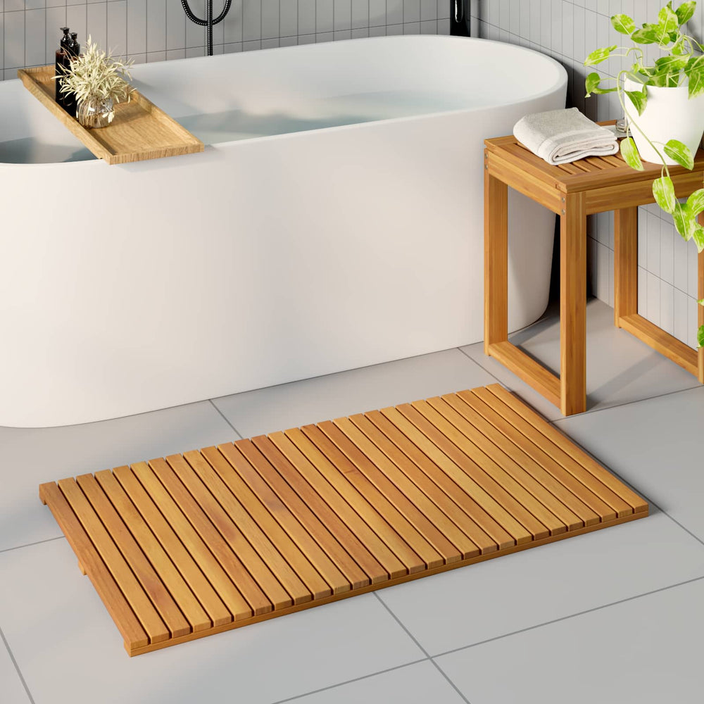 Holz Badematte Braun 100x55 cm