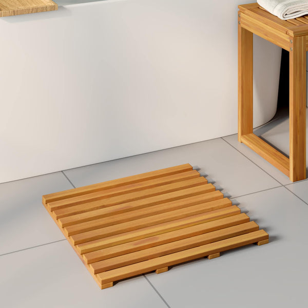 Holz Badematte Braun 50x48cm