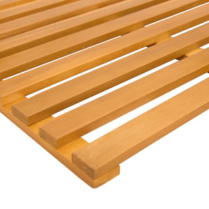 Holz Badematte Braun 80x48cm