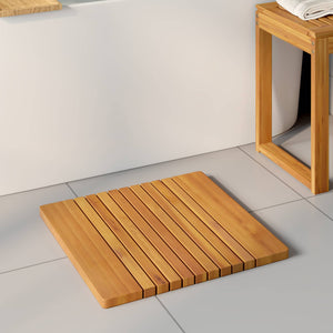 Holz Badematte Braun 52x50cm