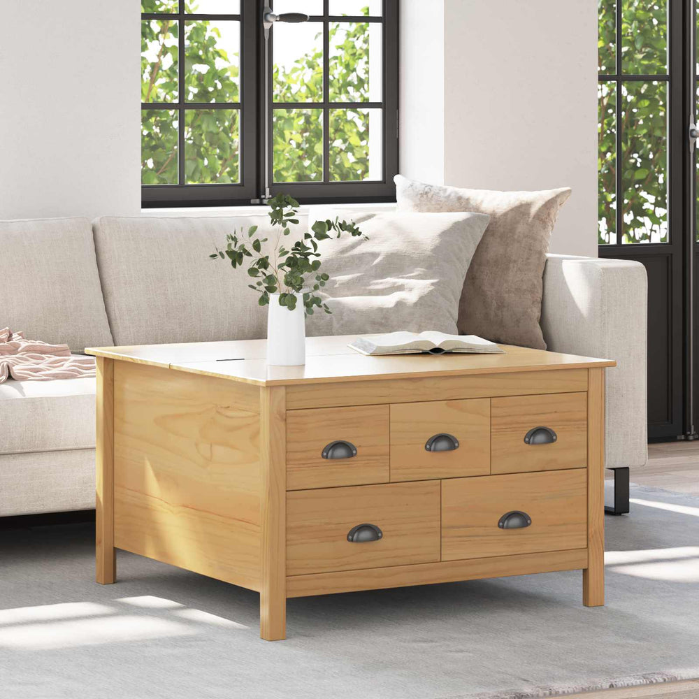 Couchtisch Honigbraun mit Schublade