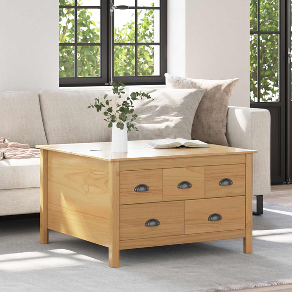 Couchtisch Honigbraun mit Schublade