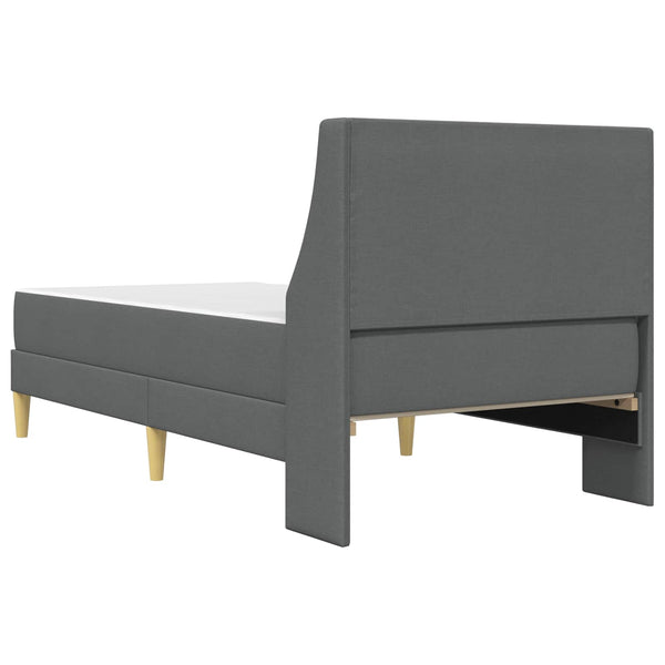 Bettgestell mit Matratze Dunkelgrau 100x200 cm