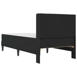 Bettgestell mit Matratze Schwarz 90x200 cm