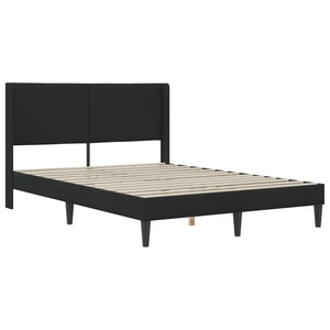 Bettgestell mit Matratze Schwarz 120x190 cm Samt