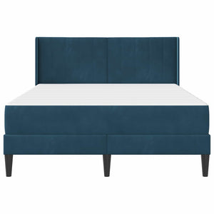Bett mit Matratze Blau Samt 120x190 cm