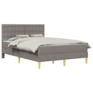 Bettgestell mit Matratze Taupe 120x190 cm