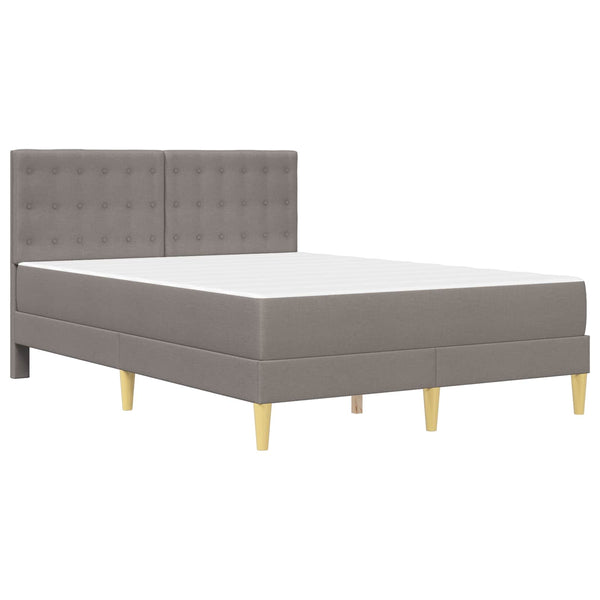 Bettgestell mit Matratze Taupe 120x190 cm
