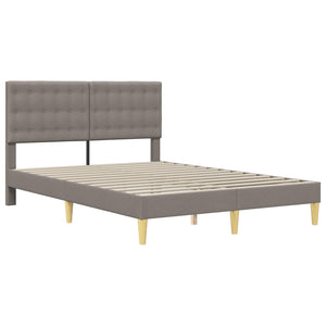 Bettgestell mit Matratze Taupe 120x190 cm