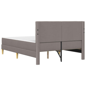 Bettgestell mit Matratze Taupe 120x190 cm