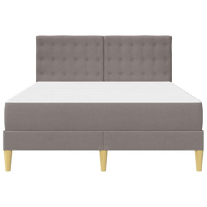 Bettgestell mit Matratze Taupe 120x190 cm