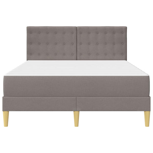 Bettgestell mit Matratze Taupe 120x190 cm