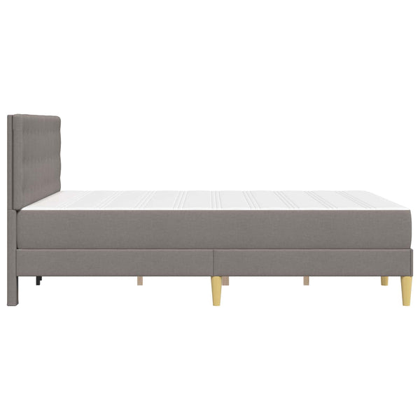 Bettgestell mit Matratze Taupe 120x190 cm