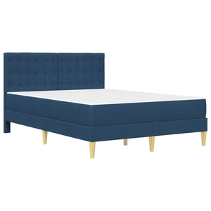 Bettgestell mit Matratze Blau 120x190 cm