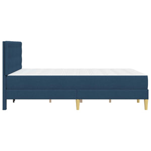 Bettgestell mit Matratze Blau 120x190 cm