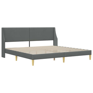 Bettgestell mit Matratze Dunkelgrau 180x200 cm