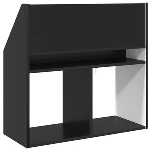 Schwarzes Kinderregal aus Holz