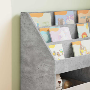 Kinderregal Beton Grau 72,5 cm