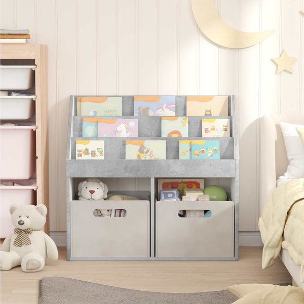 Kinderregal Beton Grau 72,5 cm