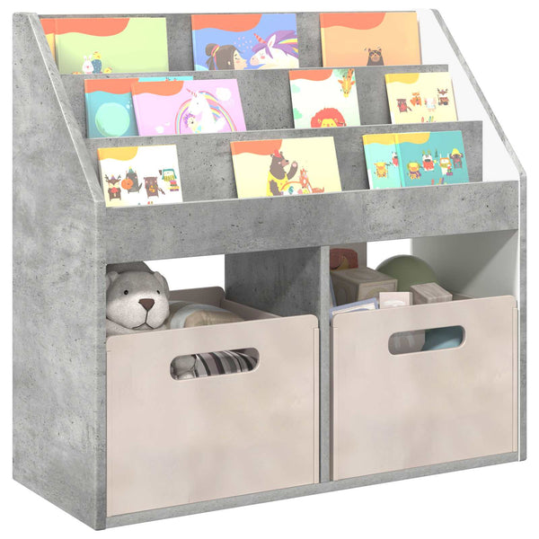Kinderregal Beton Grau 72,5 cm
