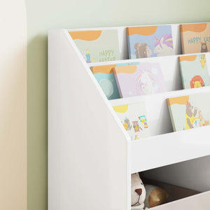 Kinderregal Weiß Hochglanz