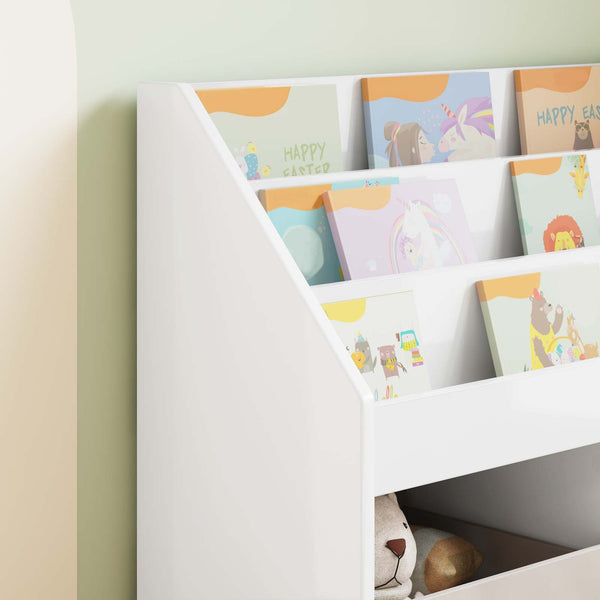 Kinderregal Weiß Hochglanz