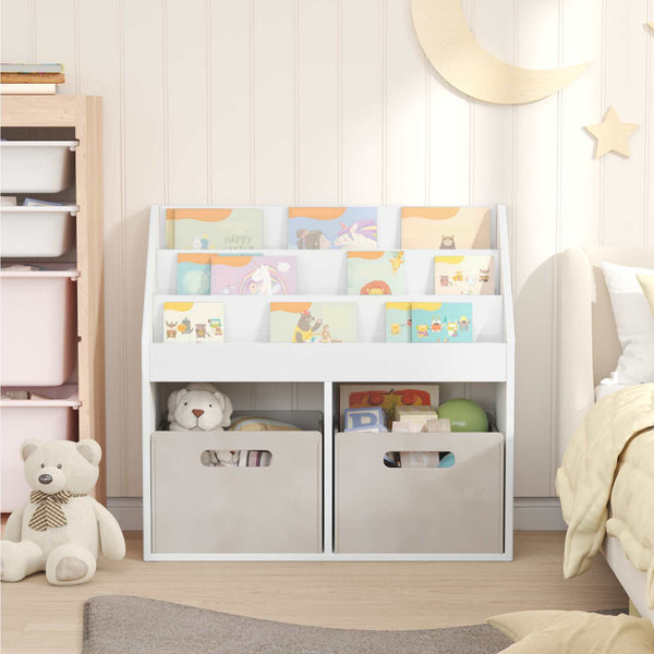Kinderregal Weiß Hochglanz