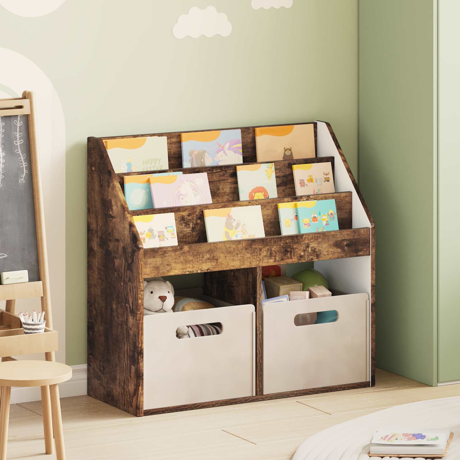 Kinderregal Geräucherte Eiche 72,5 cm