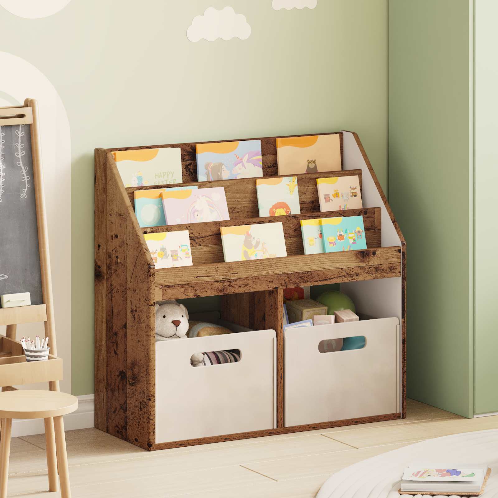 Kinderregal Altholz 72,5 cm