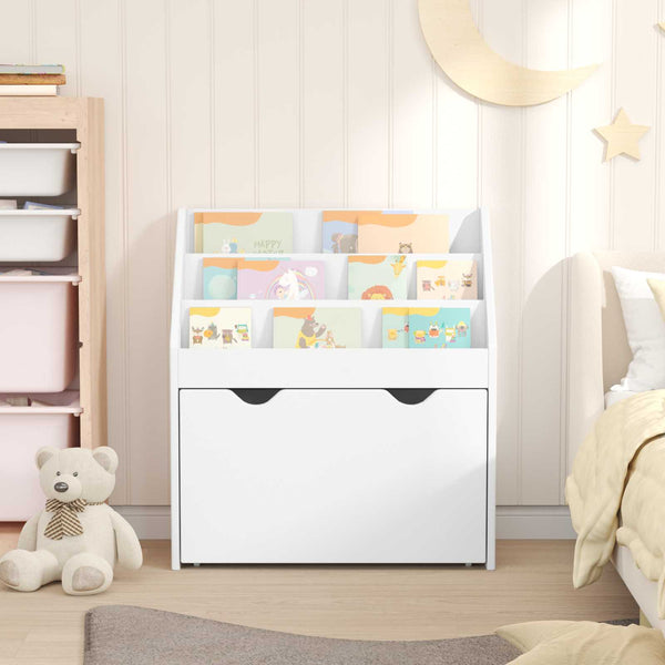 Kinderregal Weiß mit Schubladen