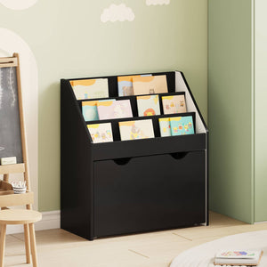 Schwarzes Kinderregal 60x29,5x69cm
