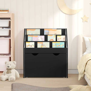 Schwarzes Kinderregal 60x29,5x69cm