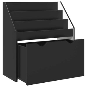 Schwarzes Kinderregal 60x29,5x69cm