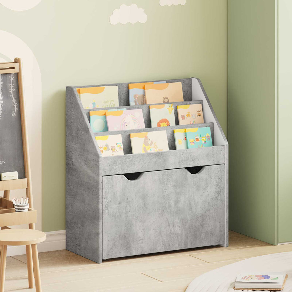 Kinderregal Beton Grau 60 cm