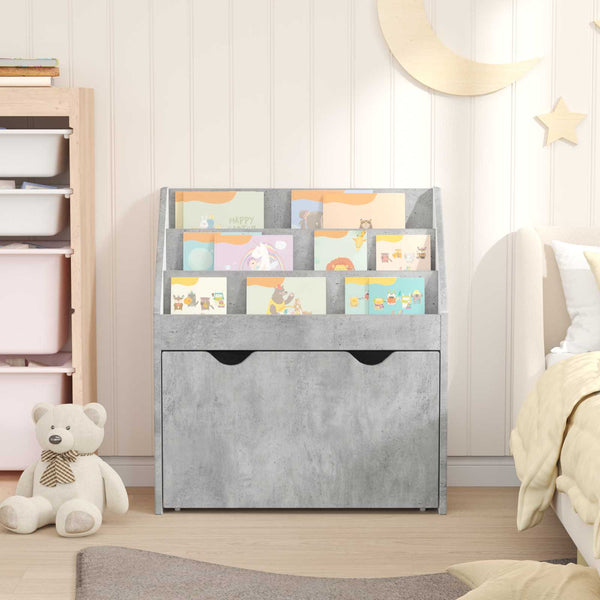 Kinderregal Beton Grau 60 cm