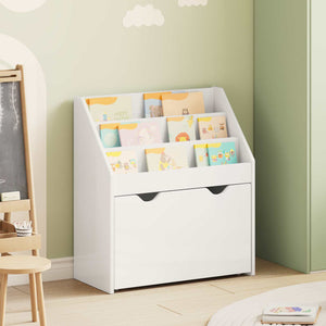 Kinderregal Weiß Hochglanz, 60cm