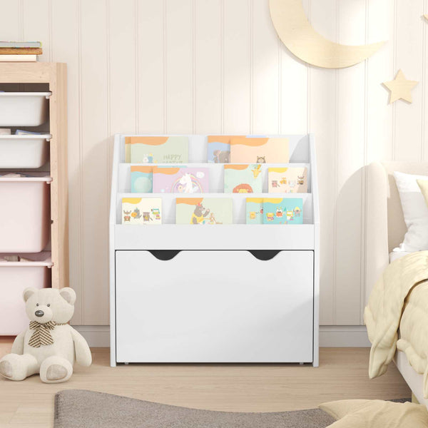 Kinderregal Weiß Hochglanz, 60cm