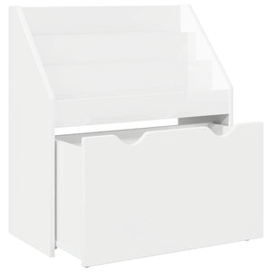 Kinderregal Weiß Hochglanz, 60cm