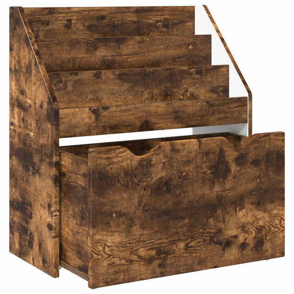 vidaXL Étagère pour enfants Chêne fumé 60 x 29,5 x 69 cm Bois d'ingénierie