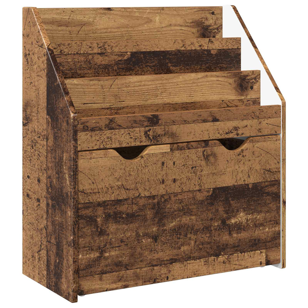 vidaXL Étagère pour enfants, bois recyclé, 60 x 29,5 x 69 cm, bois d'ingénierie
