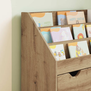 vidaXL Étagère enfant chêne artisanat 60x29,5x69 cm bois d'ingénierie