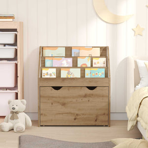 vidaXL Étagère enfant chêne artisanat 60x29,5x69 cm bois d'ingénierie