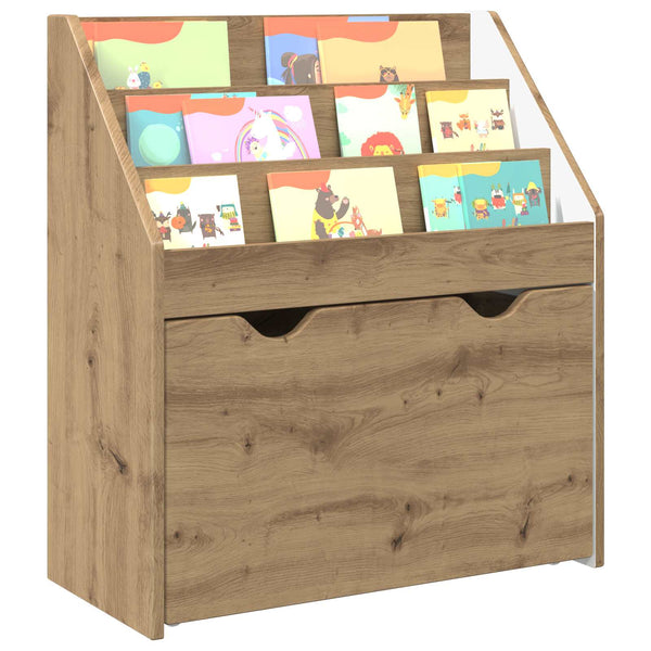 vidaXL Étagère enfant chêne artisanat 60x29,5x69 cm bois d'ingénierie