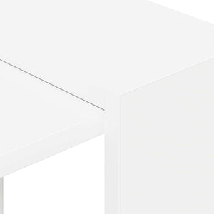 Weißes Bücherregal, 52 cm, Holzwerkstoff