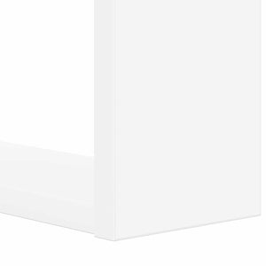 Weißes Bücherregal, 52 cm, Holzwerkstoff